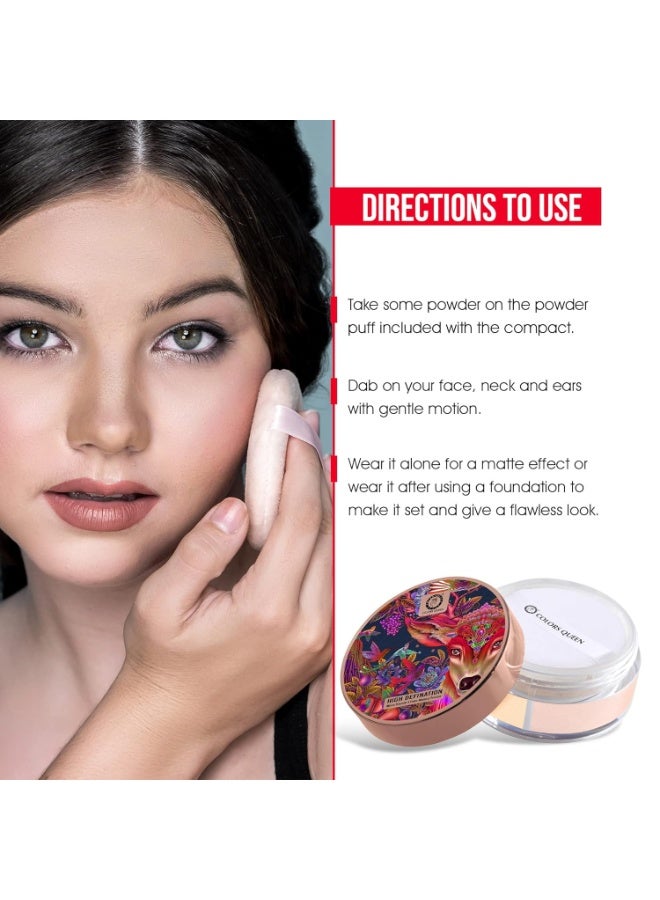 COLORS QUEEN High Definition Mirror Smooth 4 Color Face Makeup Loose Powder | Lightweight, Long Lasting Face Makeup Setting Powder (02 - Multicolor) - Image 4